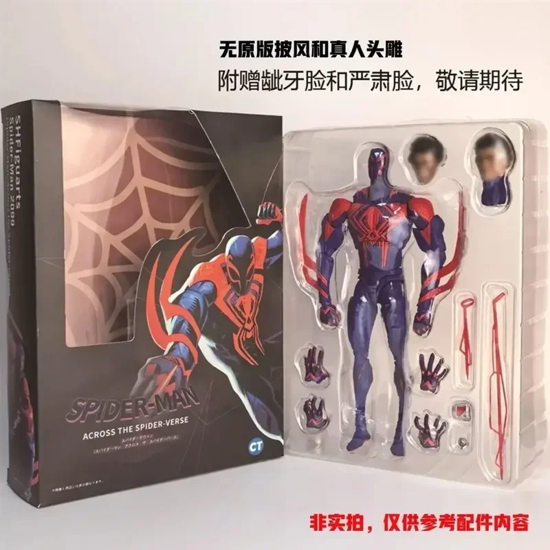 スパイダーマン 可動フィギュア スパイダーマン2099アクションフィギュア,shf,どうぶつの森,人形