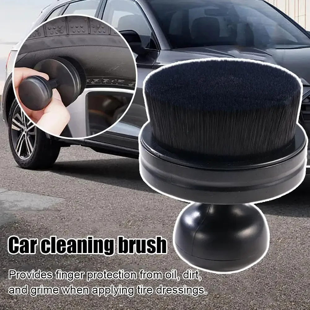 Car tire brush portable seal cover high density soft detailing for tire shine polish wax apply