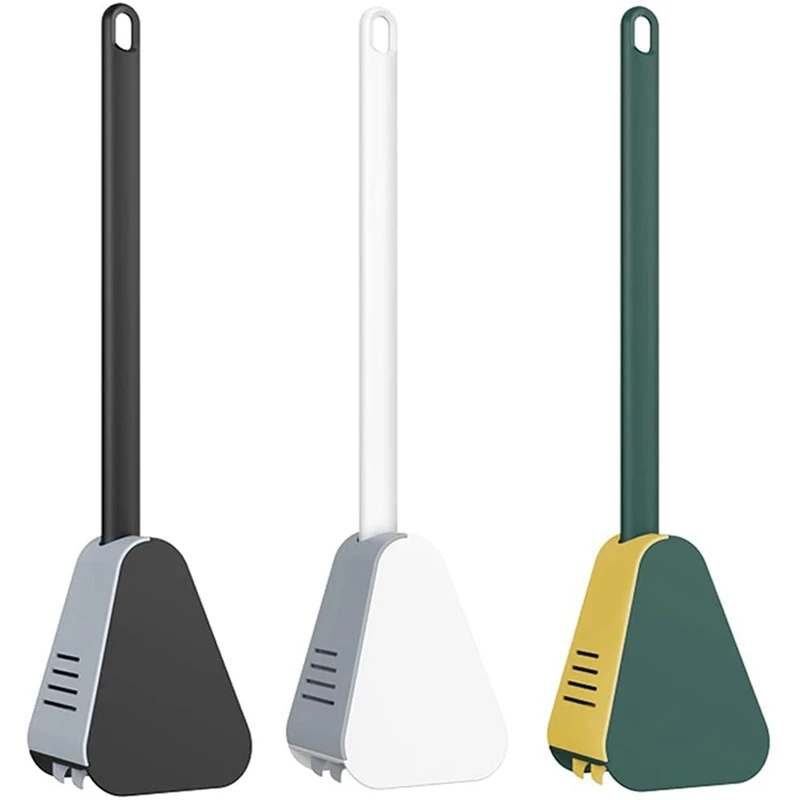 

NEW-Long Handled Toilet Brush, Golf Silicone Toilet Brush,Bathroom Toilet Brushes & Holder Set (3 Colours)