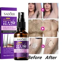 Sérum inhibiteur de pousse des poils permanent, sans douleur, à l'allantoïne et à l'essence de lupin, crème dépilatoire pour le corps, soin inhibiteur de croissance des poils 3
