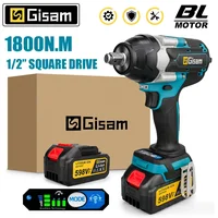 Cordless Impact Wrench High Torque Brushless Electric Wrench 1/2Inch Rechargeable Car Repair for Makita 18V Battery Power Tools 1