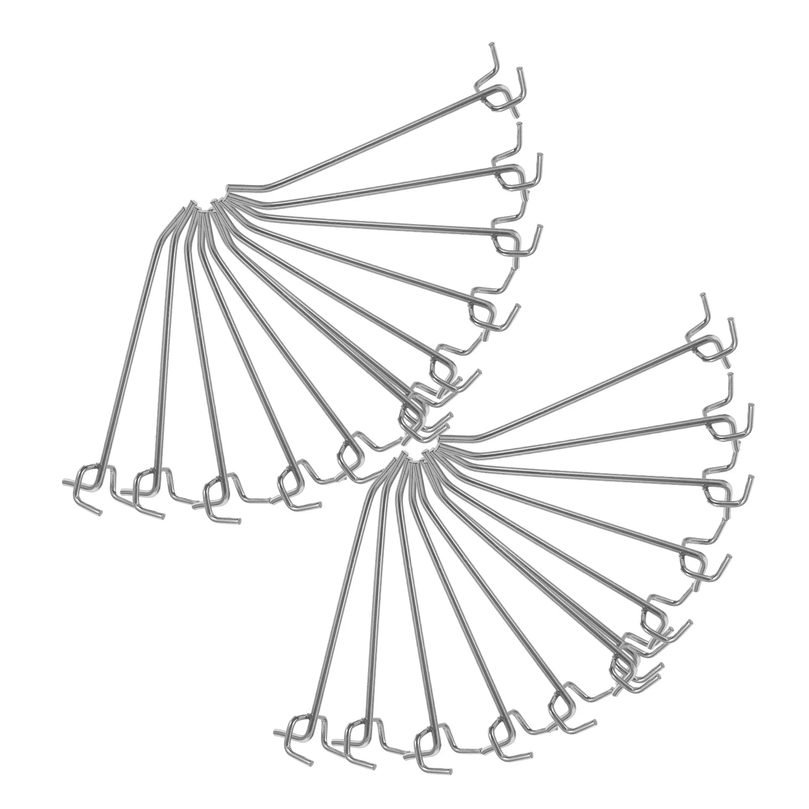 

50 Pcs Hook with Hole Plate Rack Shelf Hooks Pegboard Commodity Goods for Display