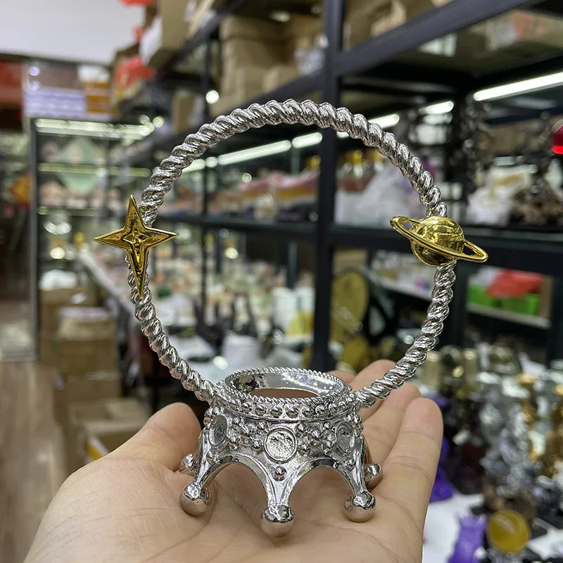 Soporte Para Bola De Cristal Metal Negro - Base Exhibición Para Esferas 4.5-6 Pulgadas | DELORIGIN