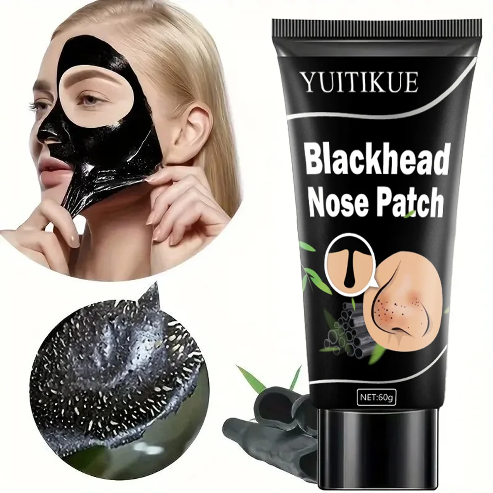 YUITIKUE Bamboo Charcoal Exfoliating Mask, Deep Cleansing & Exfoliating Pores - Moisturizing Skincare - All Light Beige Types