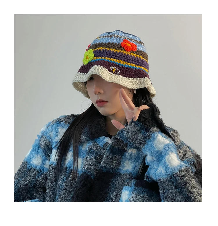 Womens Knitted Hat Crochet Hat Ladies Hat | Knitted Bucket