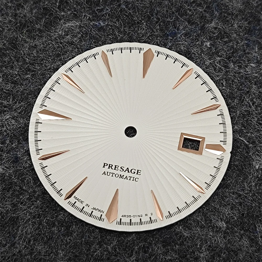 Watch Face Accessories, Watch Dial Accessories 35mm, 40mm Watch Dials DIY Textured Faces for NH35 Movement Men