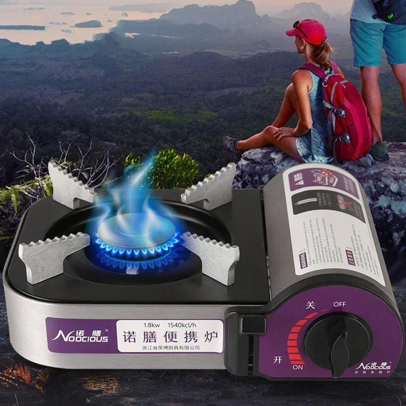 Mini Cassetta All'Aperto Grill Fornello A Gas Portatile Campeggio Escursionismo Viaggio Picnic Barbecue Barbecue Fornello A Gas Forno Accessori Per La