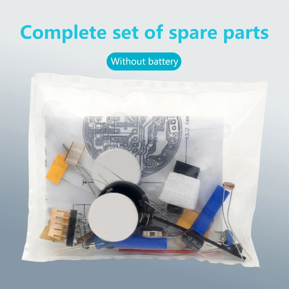 LED Breathing Light Soldering DIY Kit Simulated Firefly Flashing Robot Toy Photosensitive Sensor Mobile Robot Part Electronic 6