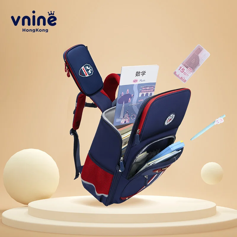 VNINE backpack for male primary school students and children, lightweight backpack for grades 1-3 to 6
