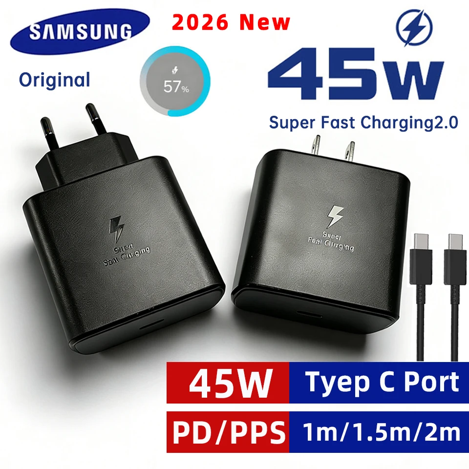 High-Power Samsung USB-C Fast Charger 45W