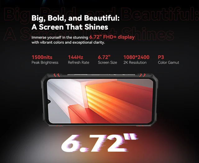 Cubot KingKong Star 2, Ultra-Slim Rugged Smartphone 5G, 4nm