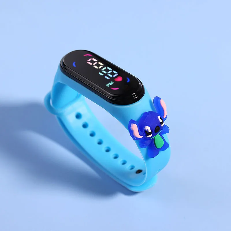 Fashion Mickey Children Watches For Girls Electronic Bracelet Sports Touch LED Spiderman Doll Kids Watch Women Waterproof Clock 5