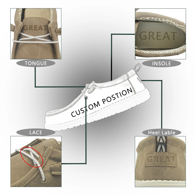 Greatshoes 공장 맞춤 신발, 블랙 새 스타일 보트 신발, 드라이버 신발, 내마모성 통기성 캐주얼 신발, 로퍼 신발