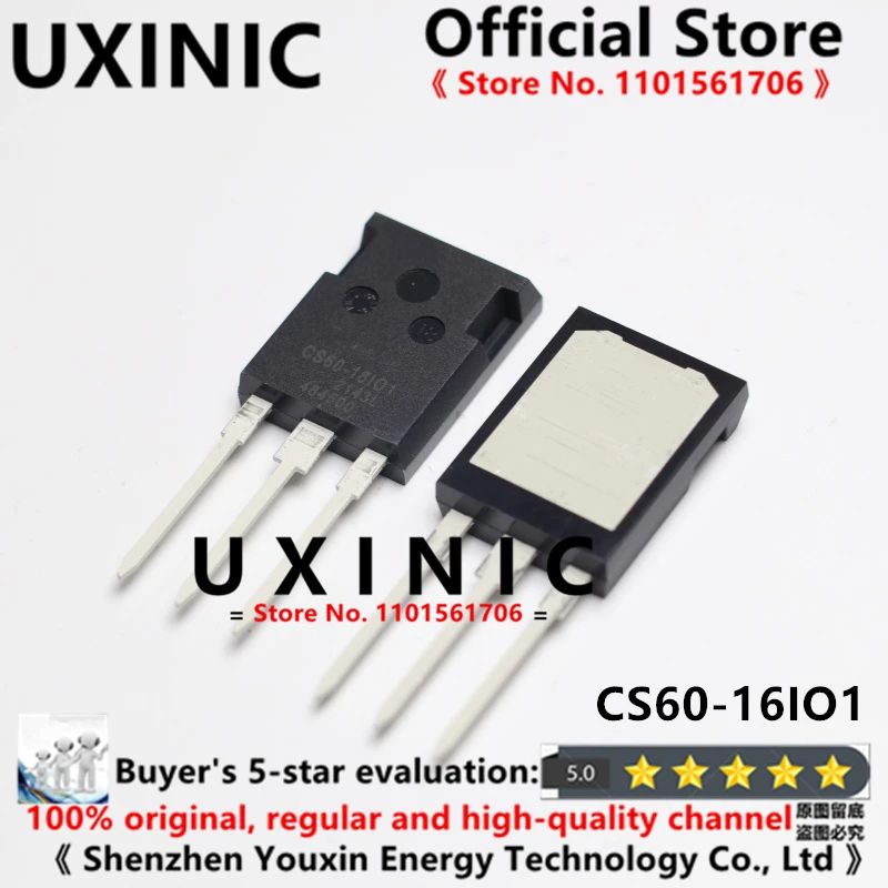 

UXINIC 100% New Imported OriginaI CS60-16IO1 CS60-16I01 TO-247 Single-Phase Thyristor 60A1600V