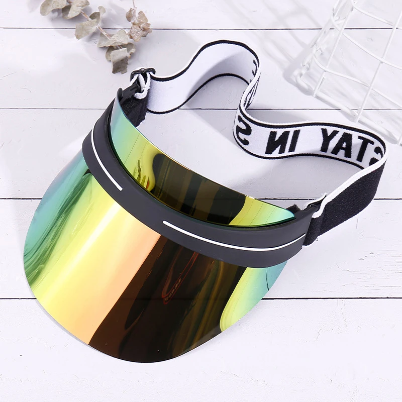 Sun Visor Hats Colorful Wide Brim Sun Protection Cap Headwear For Sports Outdoor Activities