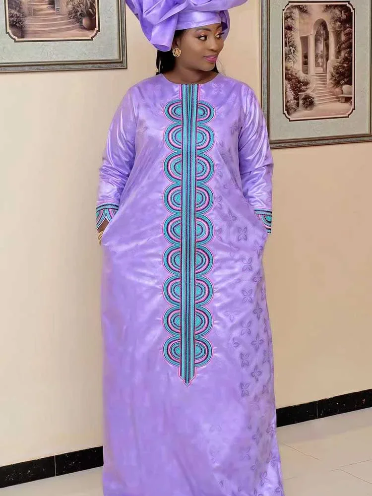 

Bazin Riche Dashiki African Ankara Women's Wedding Party Dress – Best Selling Bazin Dress for Daily & Occasional Events