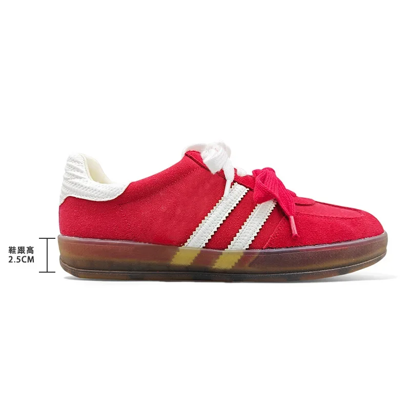 Women Spring Pure Color Genuine Leather Flat Shoes