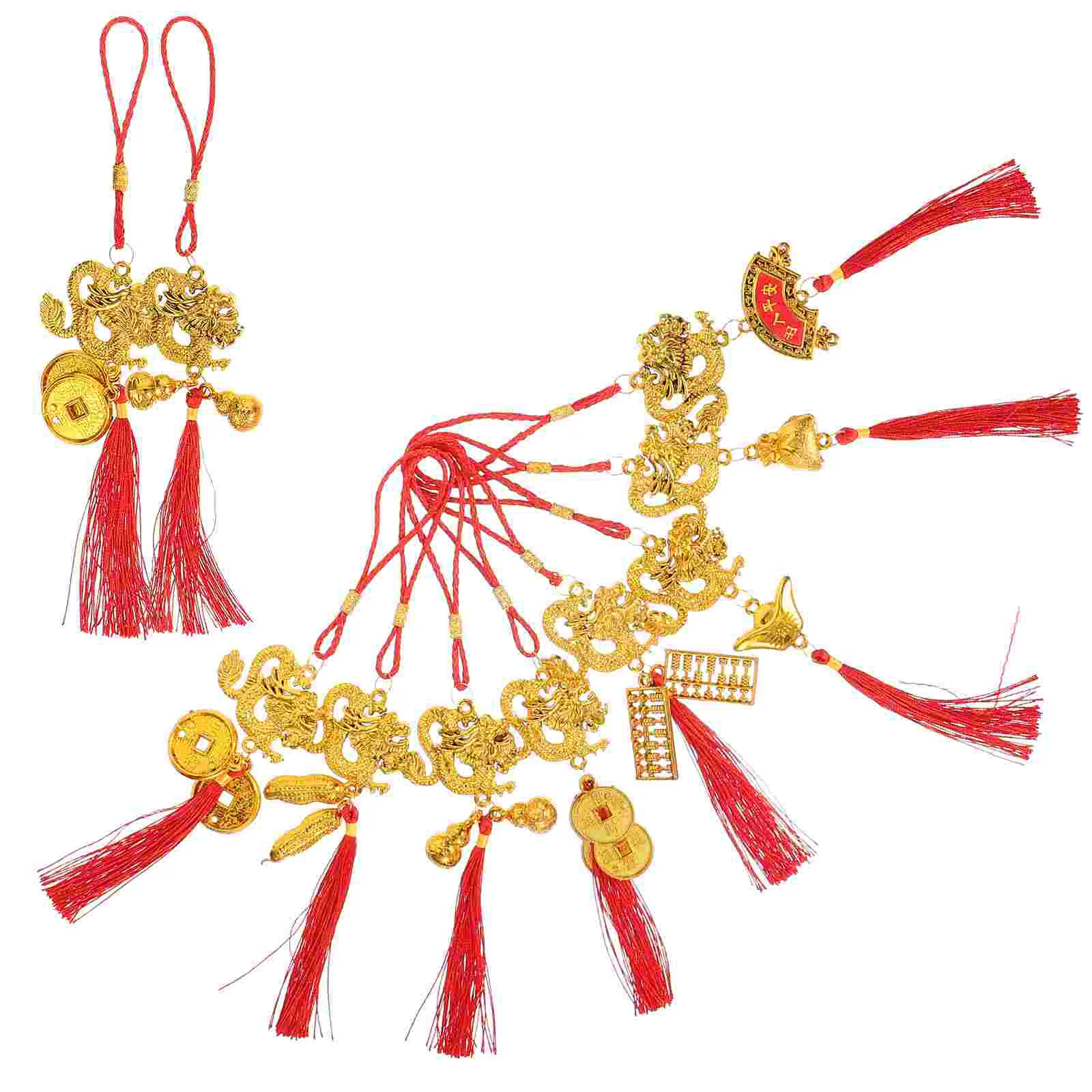 

Chinese New Year Ornaments 2024 Year The Dragon Gifts Red Chinese Knot Pendant Knots Tassels New Year Spring Festival Home