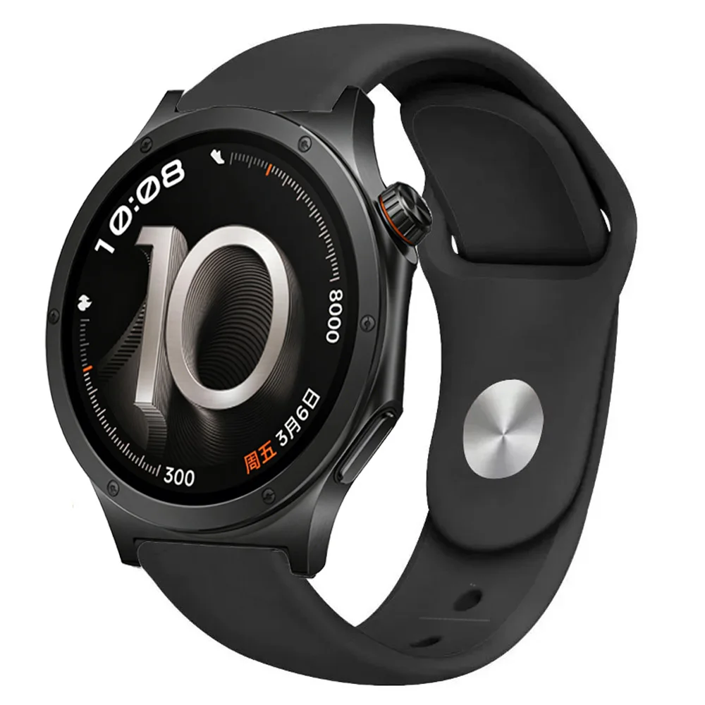 Soft Silicone Sports Strap, Breathable and Comfortable, 18/20/22mm