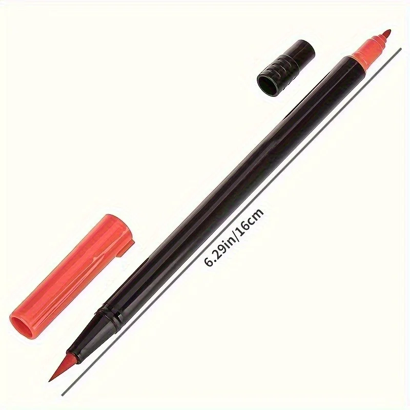 Pennarelli Acquerellabili a Doppia Punta Vibranti – Set Artistico per Disegno e Artigianato, Corpo in Plastica Resistente, Regalo di Natale - immagine 6