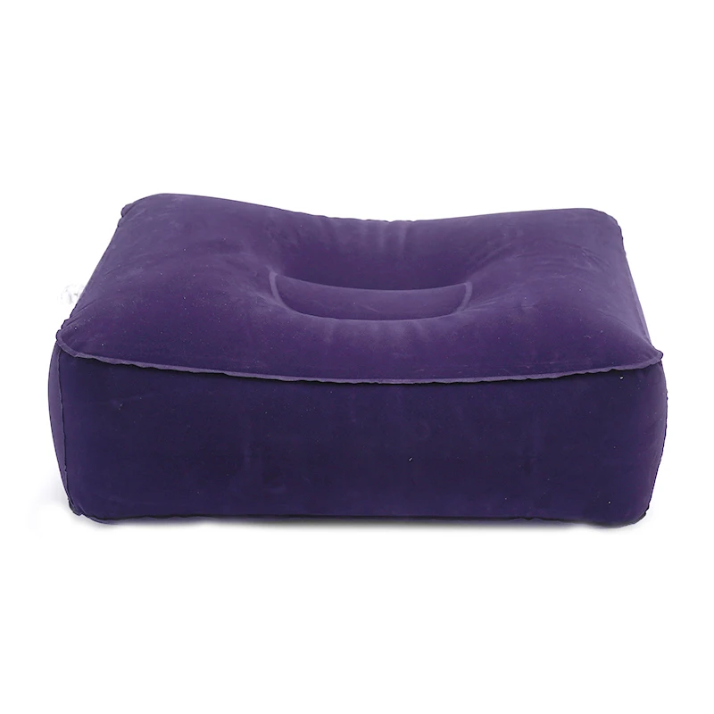 Description Picture 3 of itemUseful Inflatable Portable Travel Sleeping Footrest Pillow Plane Car Bus Train Kids Bed Foot Rest Pad PVC For Travel Massage Car