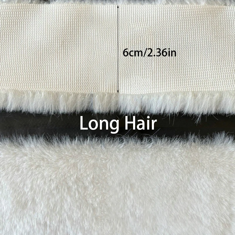 Fur Fabric Faux Rabbit Fur Ribbon Trimming for DIY Garment Crafts