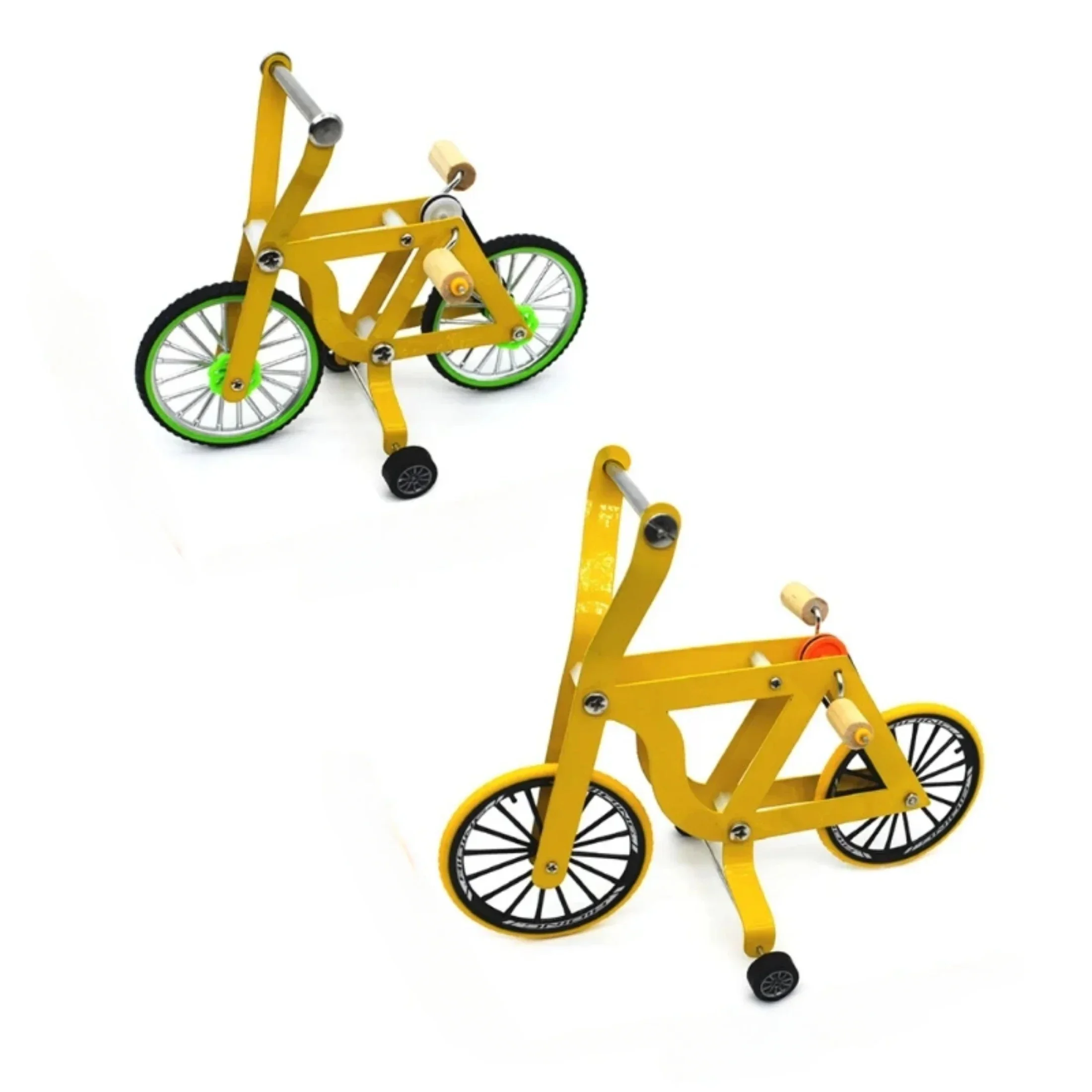 Bird Intelligence Training Props Yellow Bicycle Toy Parrot Educational Table Top Trick Prop Toys Parakeet Cockatoo