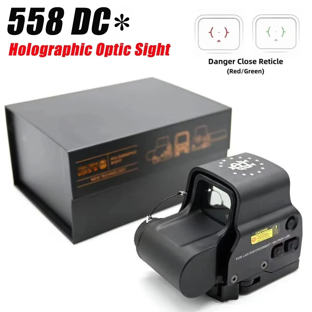 EOT*CH 558 DC* Green Red Dot Holographic Optic Sight Tactical Hunting G33 G43 G45 3X 5X Magnifier Airsoft Rifle Scope Equipment