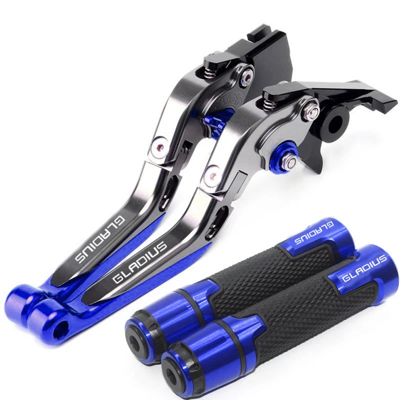 

For SUZUKI SV650 SFV650 GLADIUS SV 650 DL650/V-STROM/XT 2009-2015 Motorcycle Folding Brake Clutch Levers Handbar End Grips