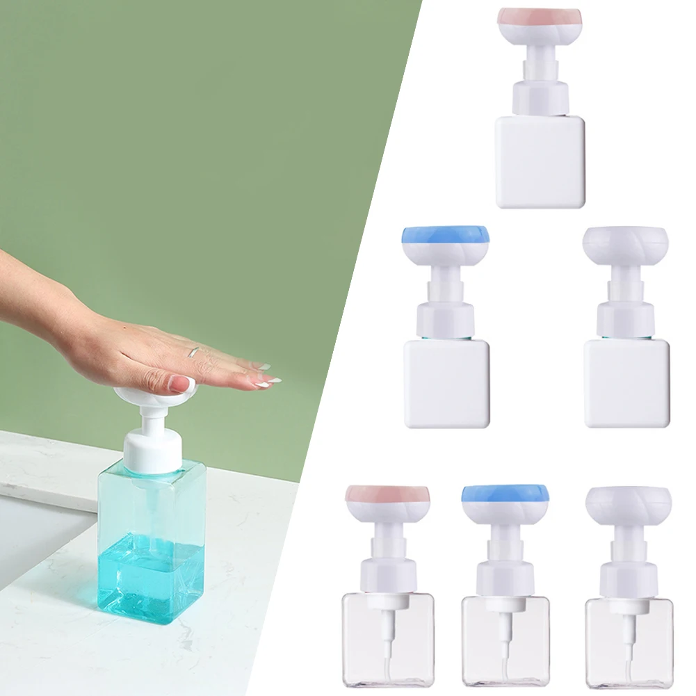 Bottle Foam Dispenser Storage Container Travel Bath Bubble Soap Cleaning Flower Shape Portable Removable Brand New