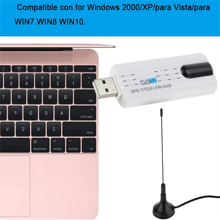   Dvb T2 USB TV ƽ, dvb-c/fm/dab ȣȯ , 2 ä ׷ TV Ʃ, USB  Pk Mk809iv,  