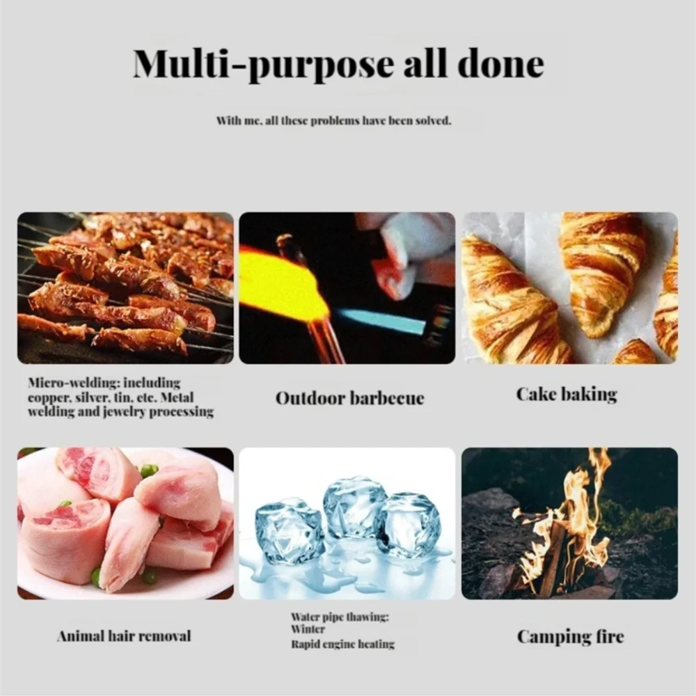 Description Picture 4 of itemGas Lighter Kitchen Torch Cooking Igniter Butane Gas Burner Gas Lighter Portable Windproof Igniter Flame Gun Camping BBQ Cooking