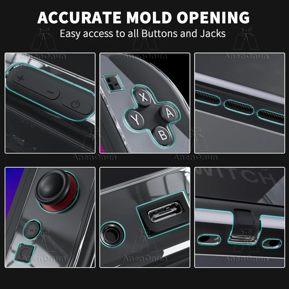 Transparent Split Protective Case - Full Cover Shockproof, Anti-Scratch, Non-Slip, Durable Ultra-Clear Hard Shell