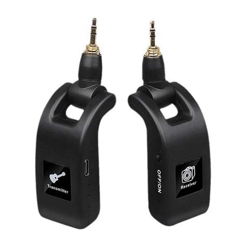 Wireless Guitar System Audio Digital Guitar Transmitter Receiver Built-In Rechargeable Battery For Electric Bass
