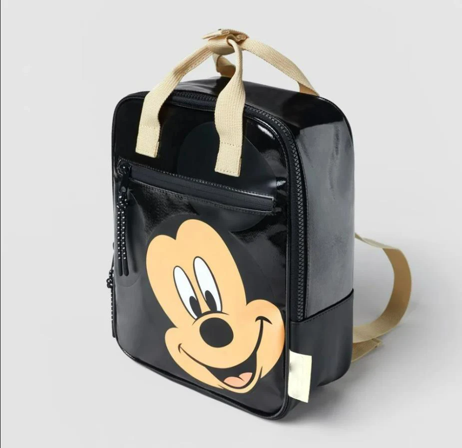 

Mickey Mouse Cartoon Backpack for Women Disney Cute Anime Minnie Mouse Double Layer Three-dimensional Student Schoolbag
