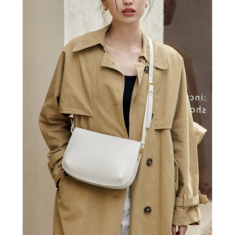 Newest Genuine Leather Women's Underarm Bags Fashion Versatile Small Handbags High Quality Ladies Shoulder Crossbody Bags
