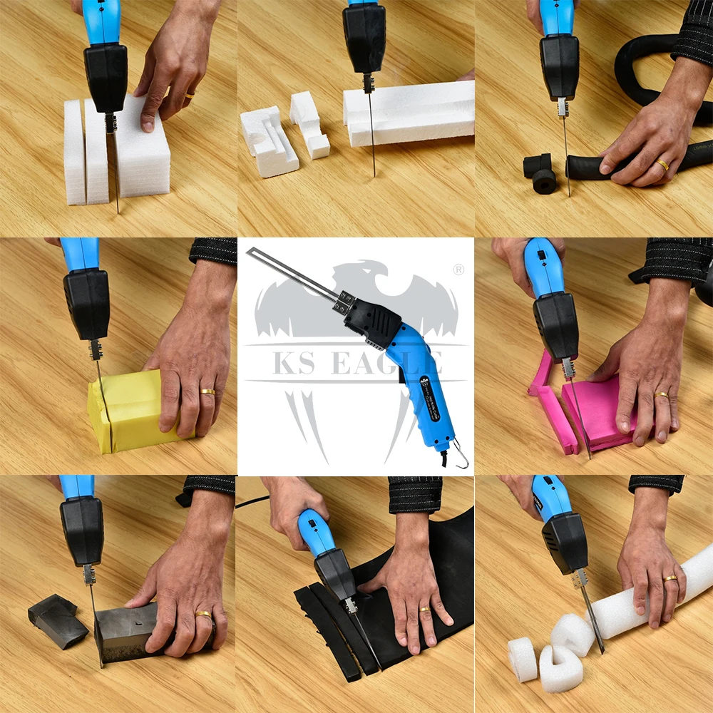Electric Foam Cutter Polystyrene Styrofoam Knife Hot Wire Foam Cutting Knife Portable Styrofoam Cutting Tools Heat Knife Cutter 6