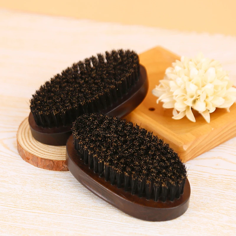 Natural Boar Bristle Beard Brush For Men Bamboo Face Massage That Works Wonders To Comb Beard And Mustache
