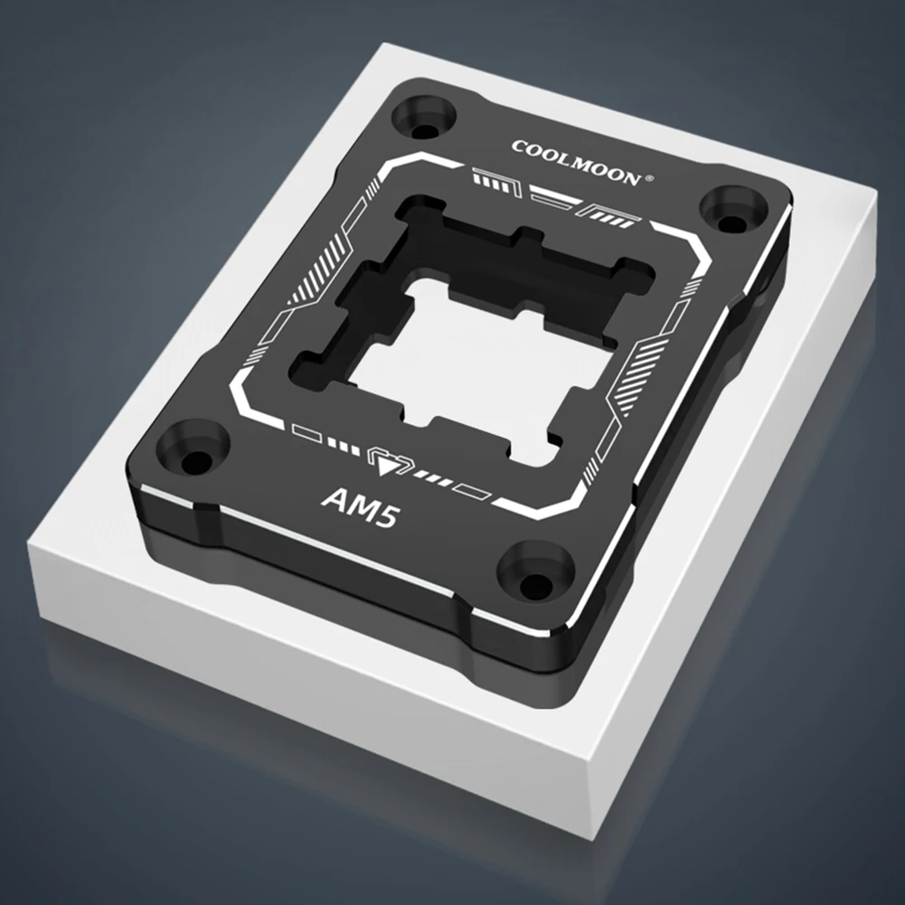 COOLMOON CPU Bending Correction Fixing Buckle CNC Aluminum Alloy AM5 CPU Correction Frame Replacement for AMD AM5 RYZEN 7000