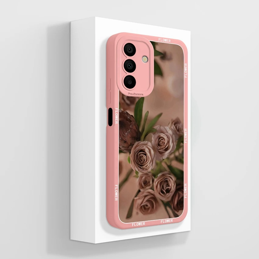 Beautiful Prairie Lamb Pattern Soft Liquid Silicone Phone Case