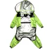 Pet Dog Raincoat Transparent Hooded Jumpsuit Dogs Waterproof Coat Water Resistant Clothes for Dogs Cats Jacket Pet Supplies 2