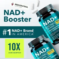 Liposomal NAD+ Supplement with Resveratrol, CoQ10 - 8457mg NMN Alternative Supplement for Women, Men - Advanced NAD Resveratrol