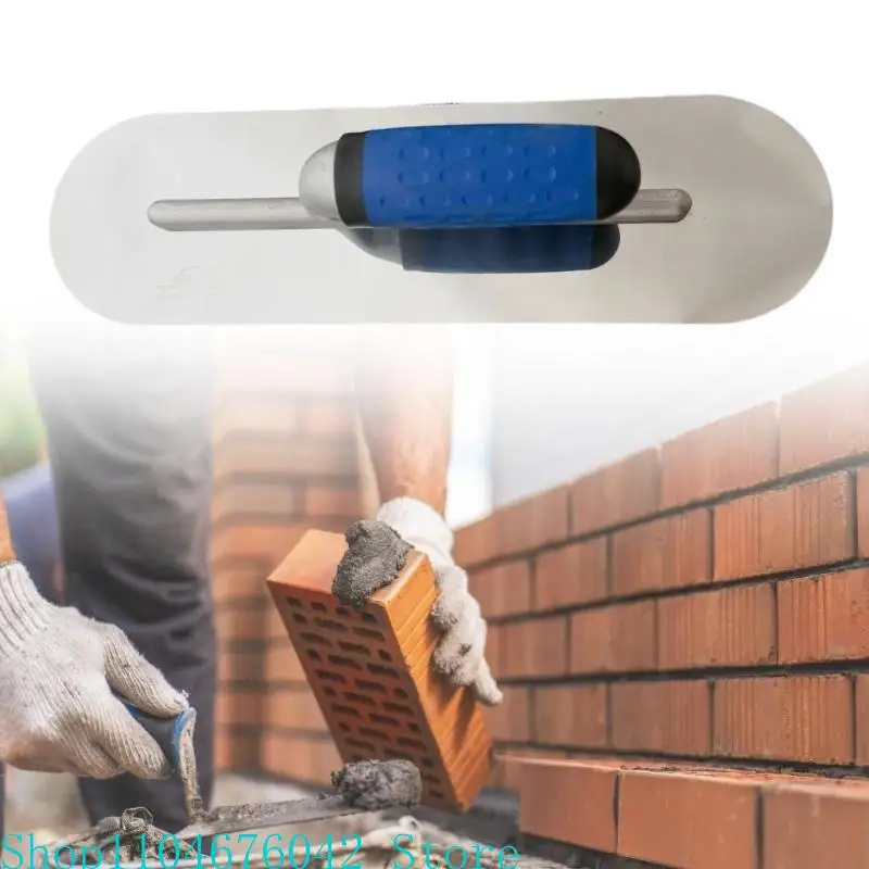 3Pcs Set Rounded Corner Plastering Trowels Stainless Steel Rustproof Ergonomic Handle Cement Flat Finishing Trowel Tools