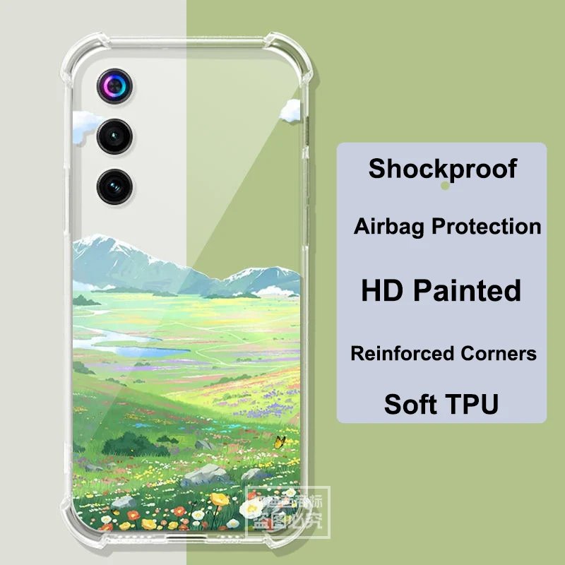 Clear Airbag Silicone TPU Shockproof Back Cover - Golden Saga Edition