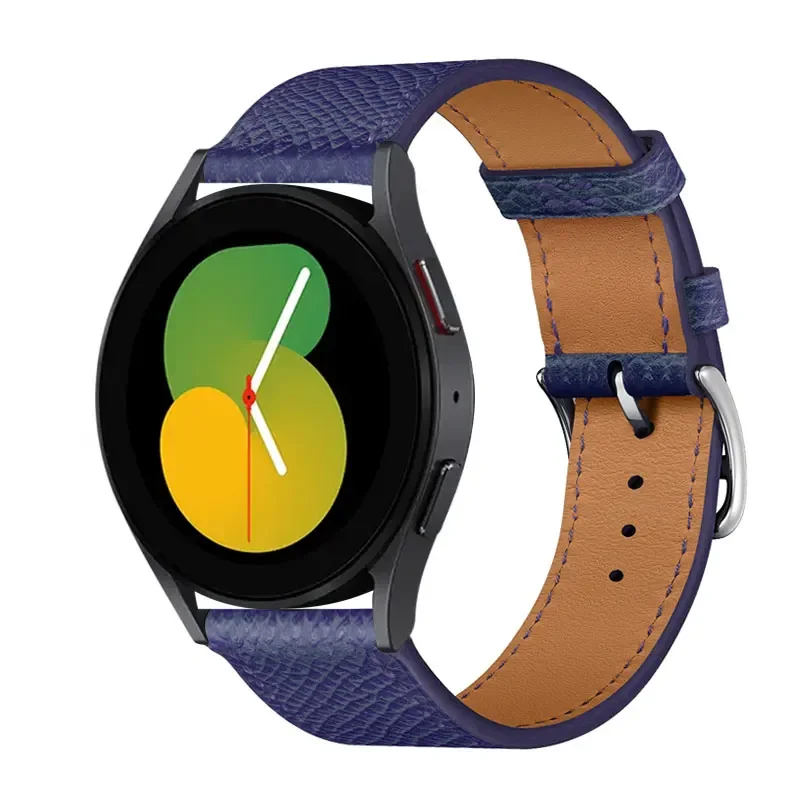 Premium Leather Watch Band Strap - Sporty and Elegant Design, 20-22mm Adjustable Size,