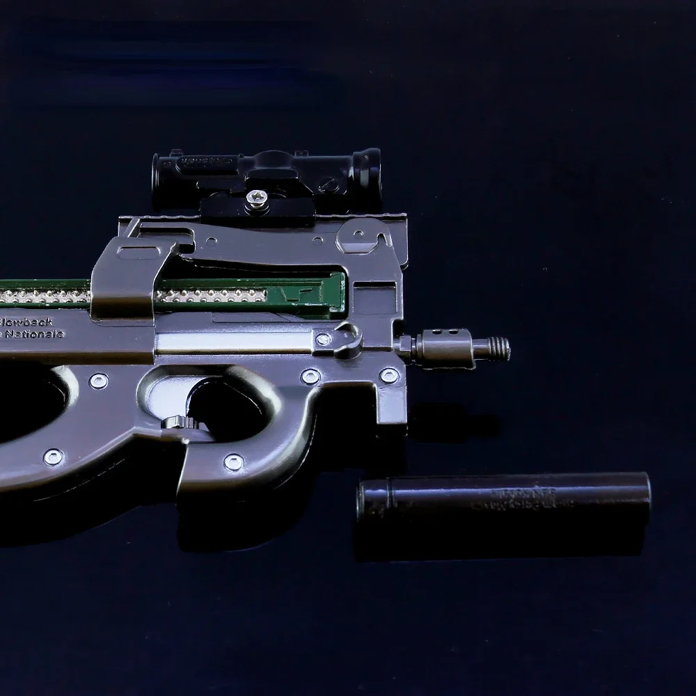 24cm P90 Project 90 Submachine Gun Metal Weapon Miniatures PUBG