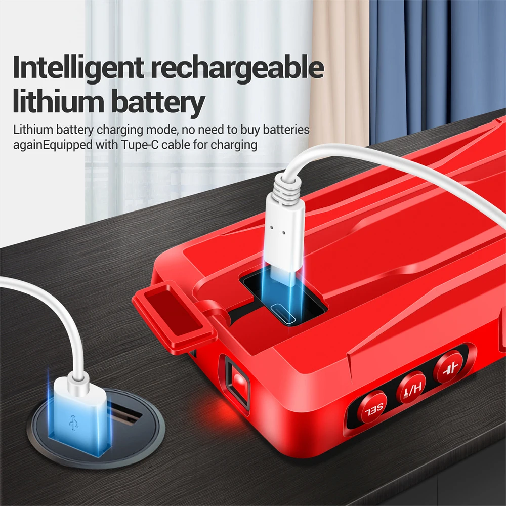 Smart LCD Digital Multimeter Rechargable 6000 Counts Non-contact AC/DC Voltage Tester Diode Current Resistance Capacitance Meter