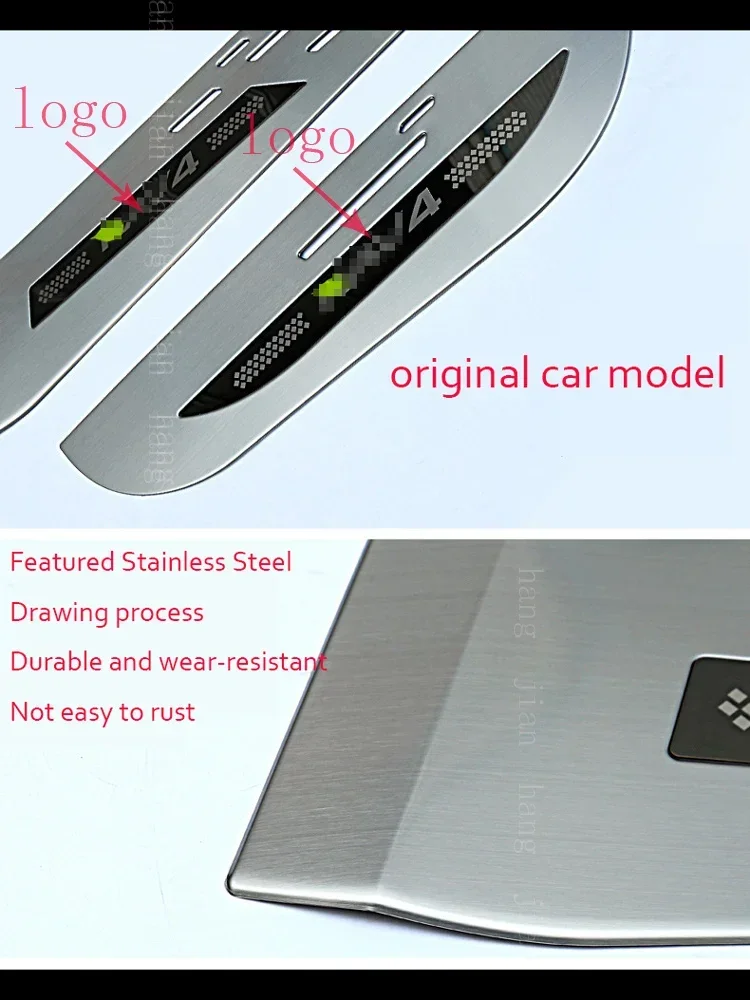 Toyota XA50 RAV4 door anti-kick pad RAV4 stainless steel side door protection anti-scratch pad 2014- auto parts