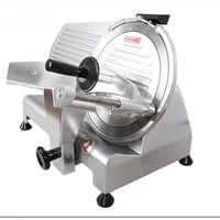 10 Inch Large Commercial Semi-automatic Meat Slicer 110V/220V Frozen Lamb Beef Meat Slicing Machine Grinder 1