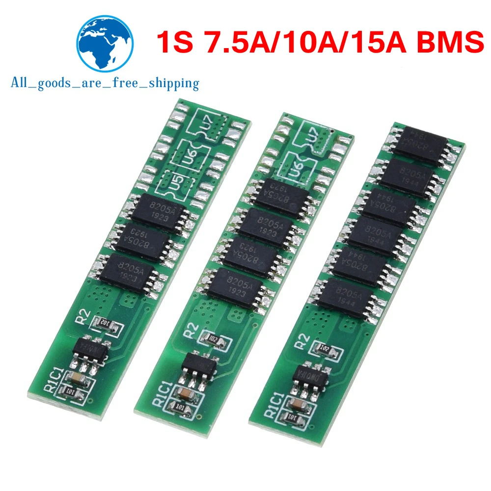 1/5 Stück 1S 7,5A 10A 15A 3,7V Li-Ion 3 4 6MOS BMS PCM Batterieschutzplatine PCM für 18650 Lithium Lion Batterie